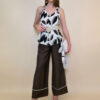 Tunika 39 Socorro - viscose leaves - black
