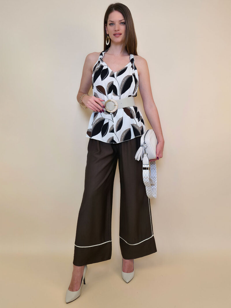 Tunika 39 Socorro - viscose leaves - black