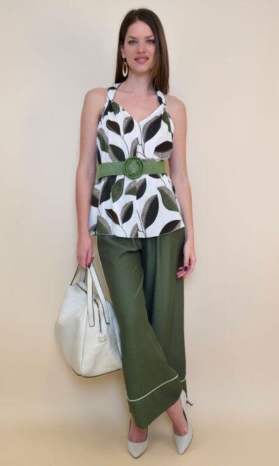Tunika 39 Socorro - viscose leaves - military