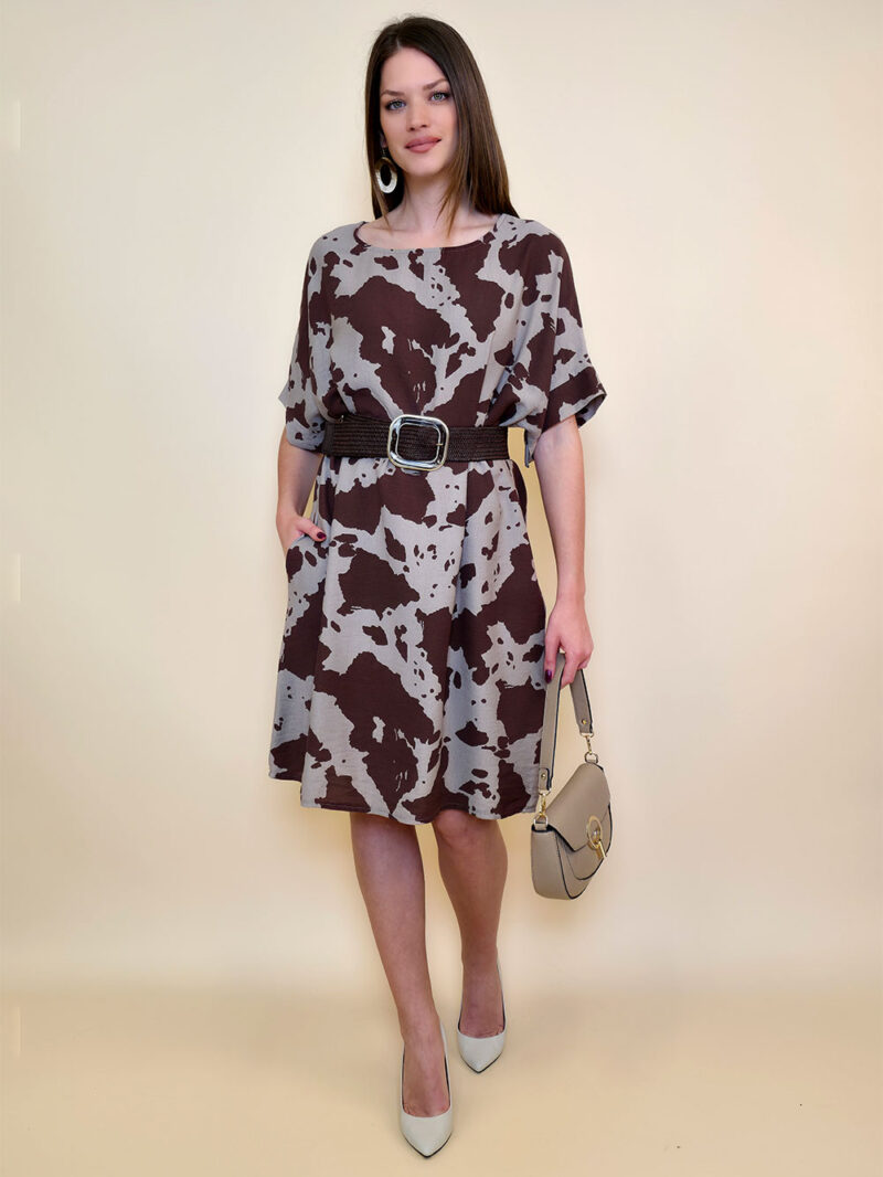 Haljina 36 Harlem - viscose/linen - fango