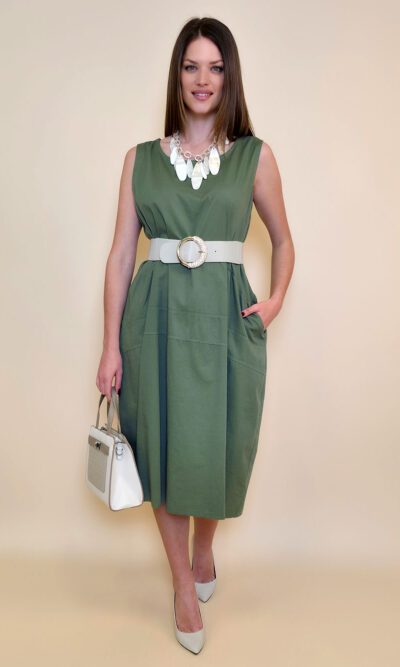 Haljina 40 Rebecca - cotton UN - military