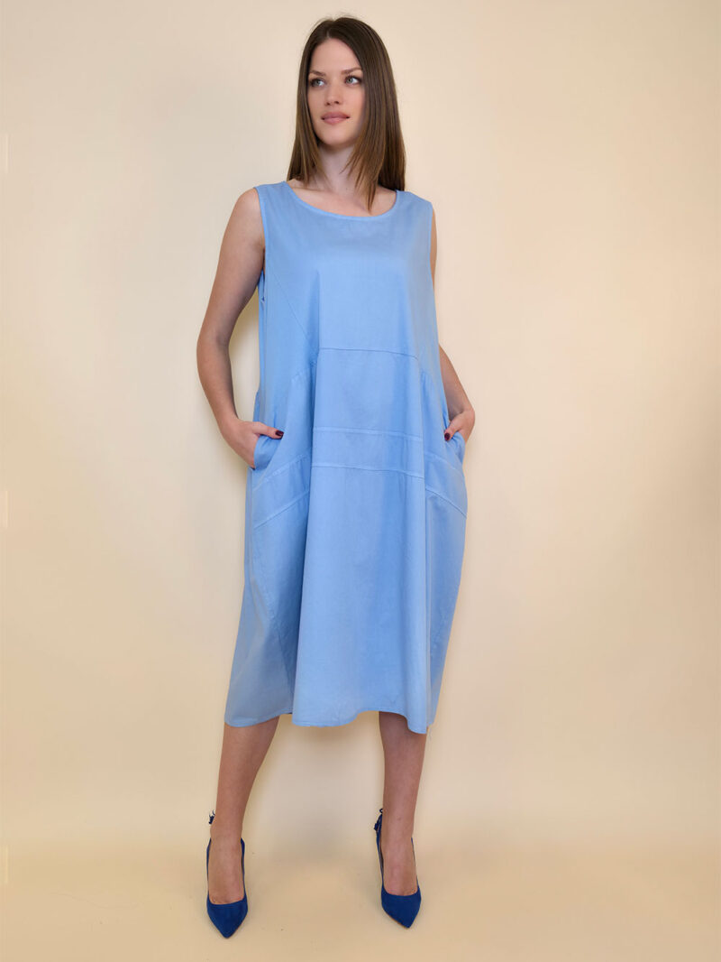 Haljina 40 Rebecca - cotton UN - sky blue