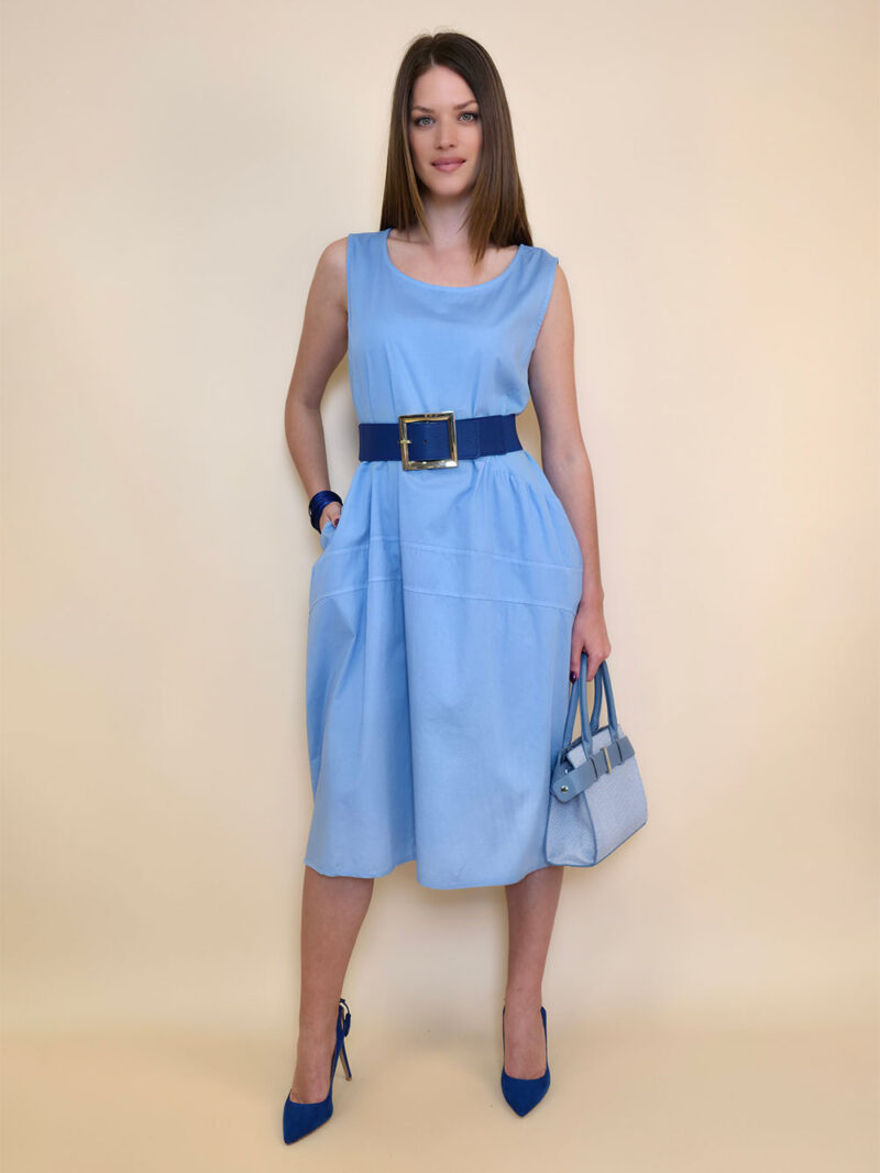 Haljina 40 Rebecca - cotton UN - sky blue