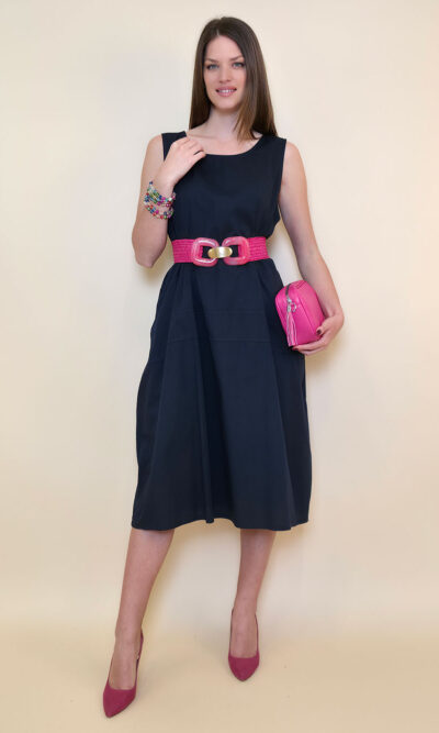 Haljina 40 Rebecca - cotton UN - navy