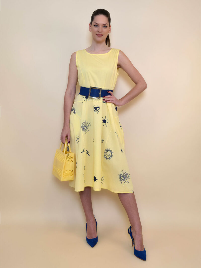 Haljina 40 De Soto - cotton print - yellow