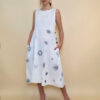 Haljina 40 De Soto - cotton print - white