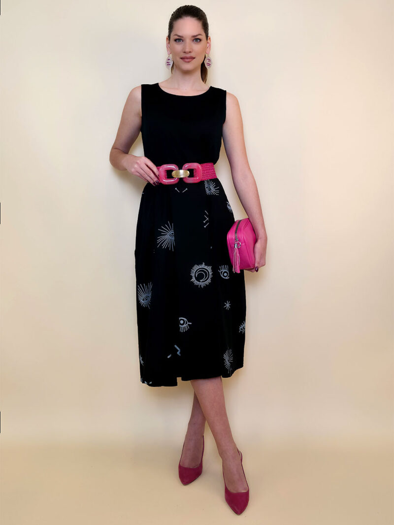 Haljina 40 De Soto - cotton print - black