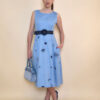 Haljina 40 De Soto - cotton print - sky blue
