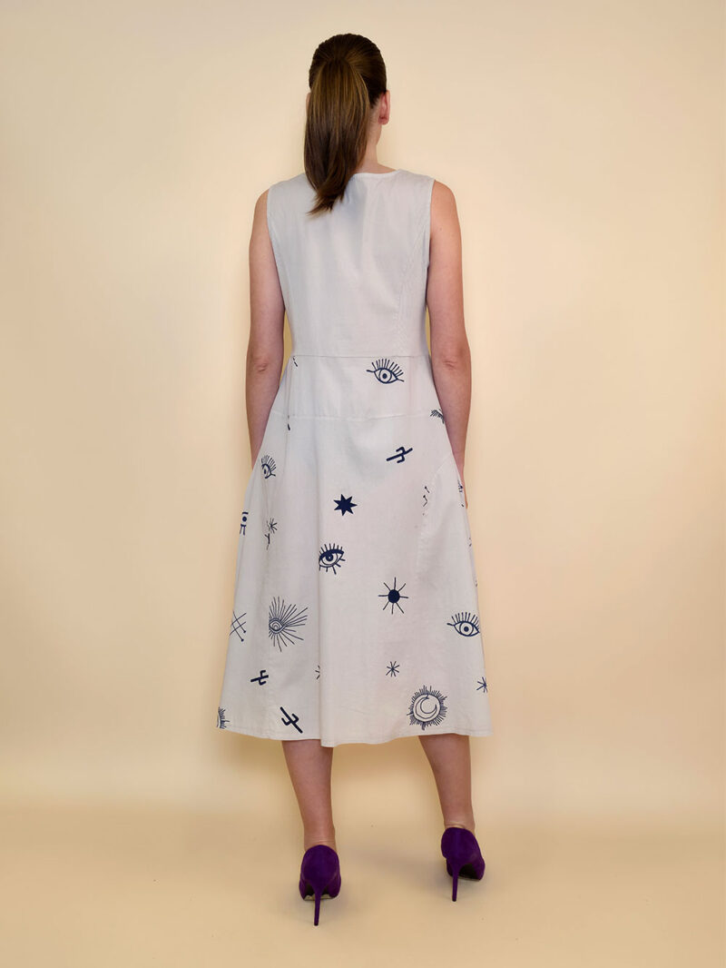 Haljina 40 De Soto - cotton print  - beige