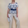 Tunika 40 Avondale - viscose print - navy