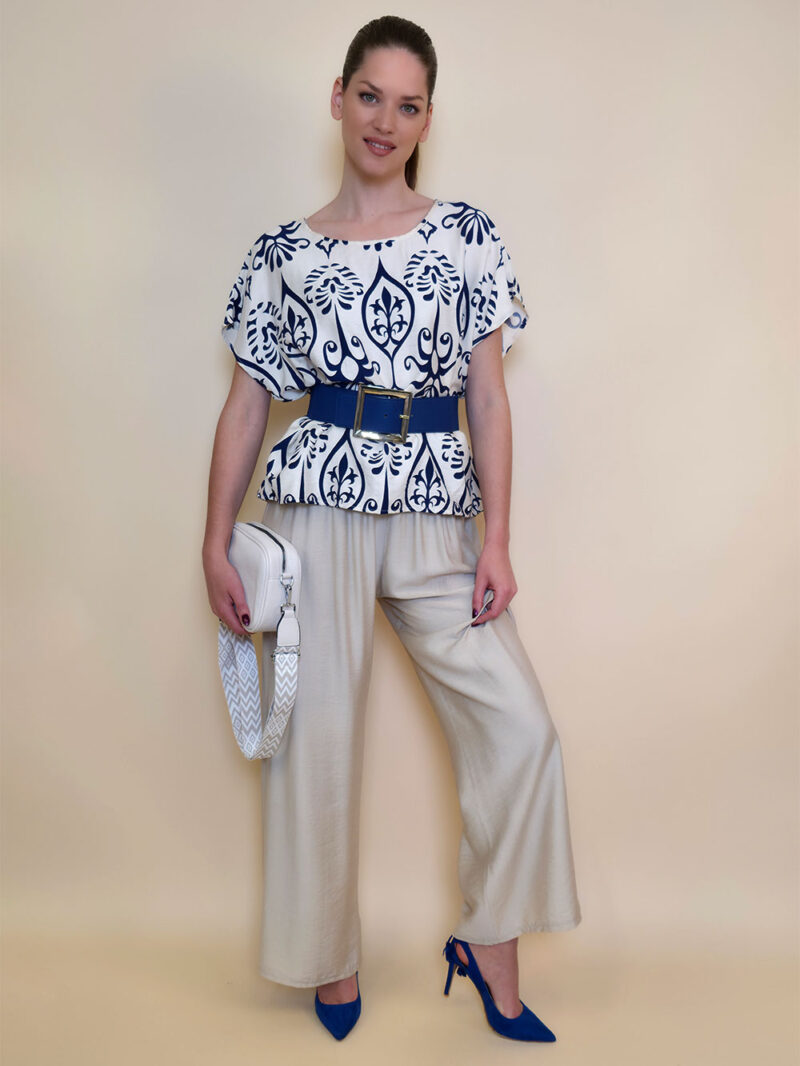 Tunika 40 Avondale - viscose print - navy