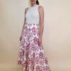 Hlače 48 Claxton - viscose print - fuxia