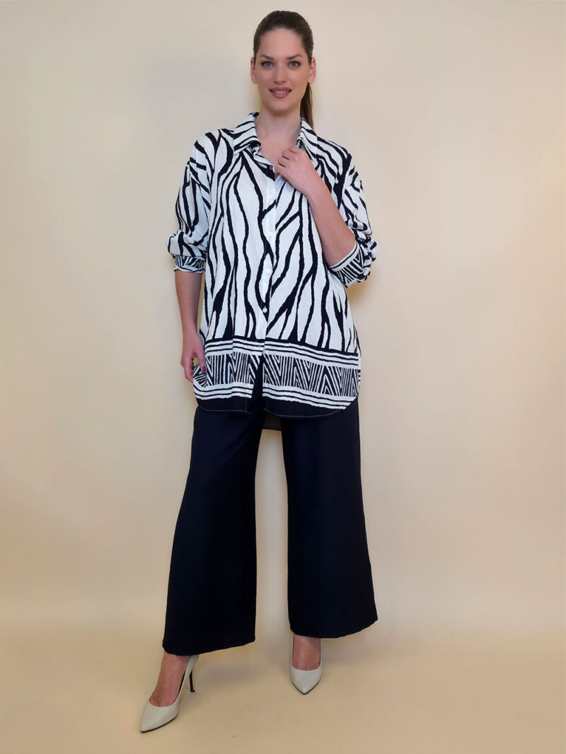 Košulja 54 Lafayette - rayon brazde - brown