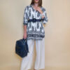 Košulja 54 Lafayette - rayon etno - navy