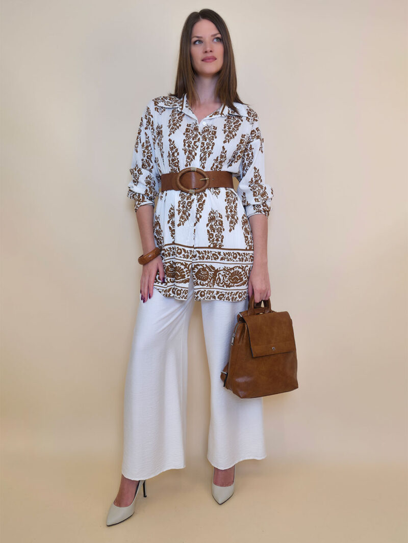 Košulja 54 Lafayette - rayon etno - brown