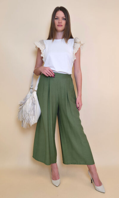 Hlače 32 Gillespie - viscose UN - military