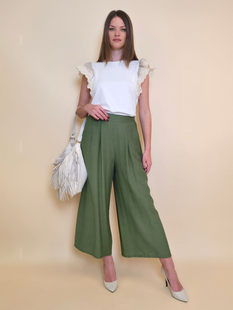 Hlače 32 Gillespie - viscose UN - military