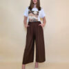 Hlače 32 Gillespie - viscose UN - brown