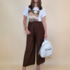 Hlače 32 Gillespie - viscose UN - brown