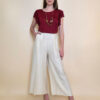 Hlače 32 Gillespie - viscose UN - beige