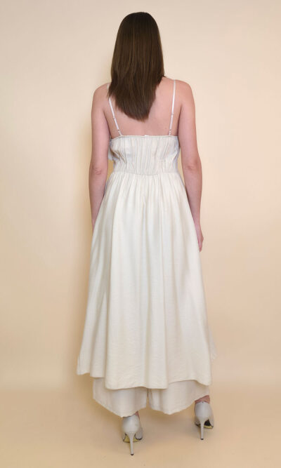 Tunika 40 Florien - viscose UN volani - beige
