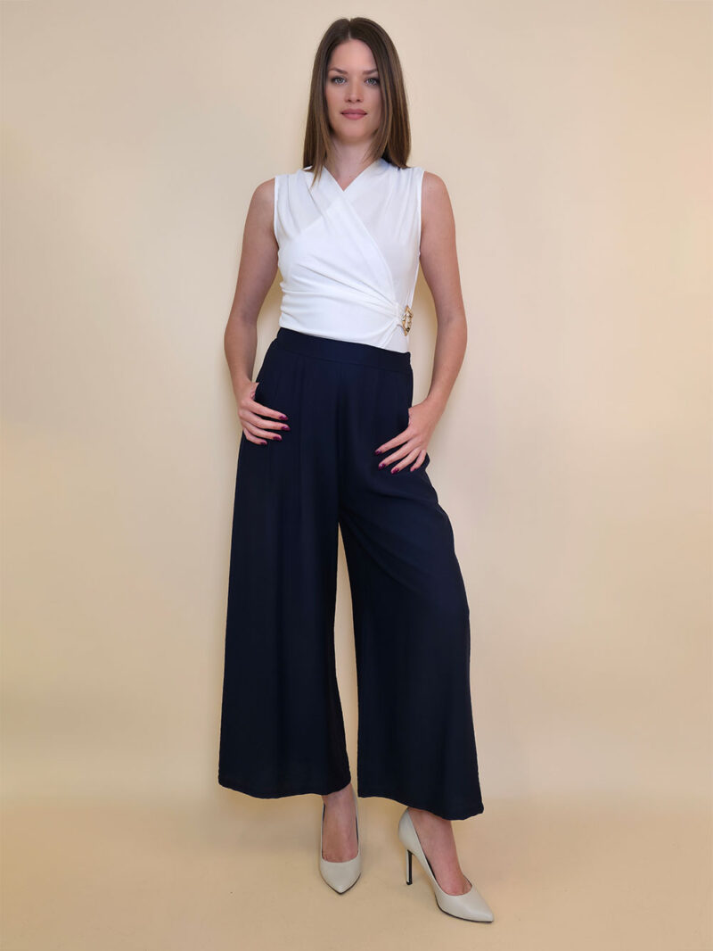 Hlače 32 Gillespie - viscose UN - navy