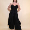 Tunika 40 Florien - viscose UN volani - black