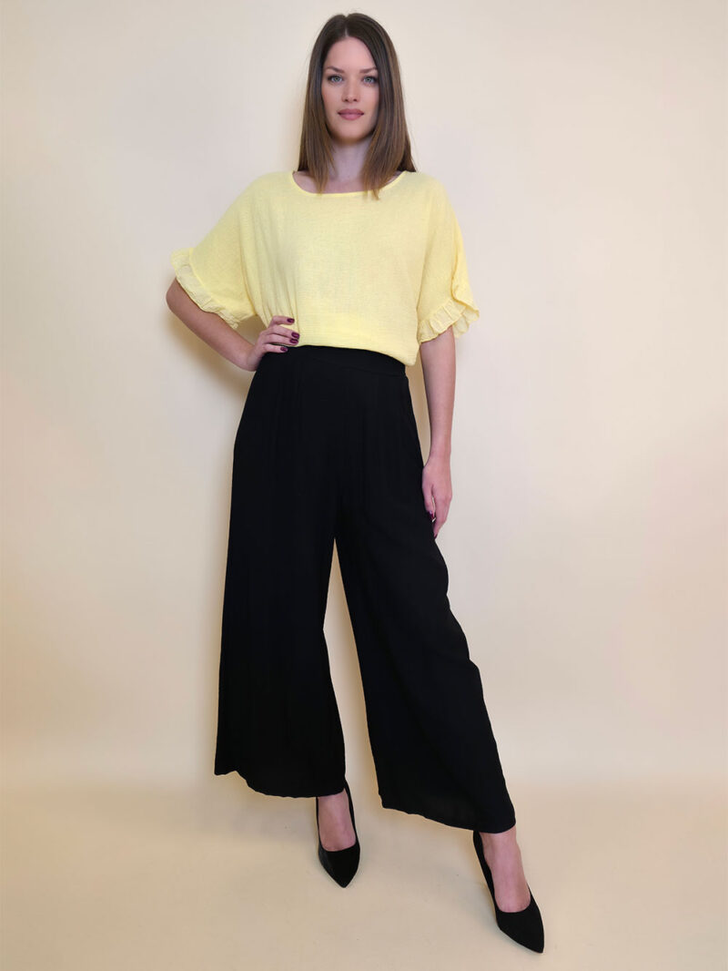 Hlače 32 Gillespie - viscose UN - black