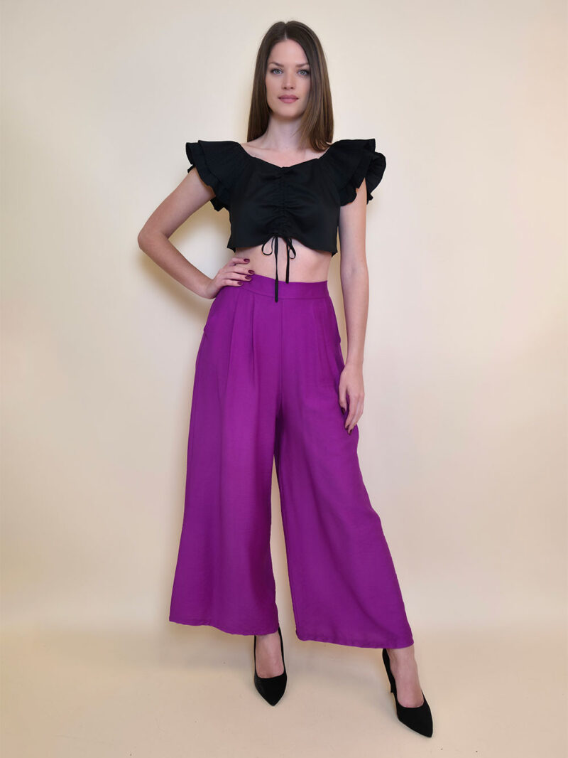 Hlače 32 Gillespie - viscose UN - fuxia