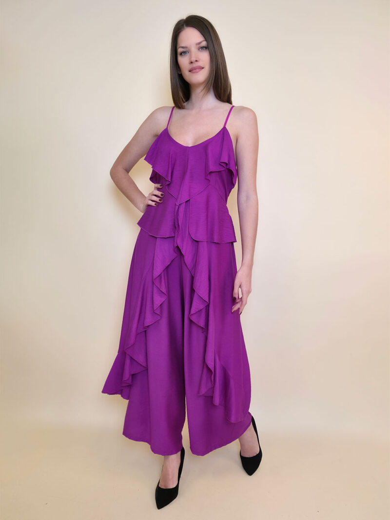 Tunika 40 Florien - viscose UN volani - fuxia