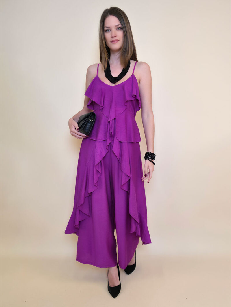 Tunika 40 Florien - viscose UN volani - fuxia