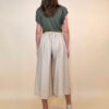 Hlače+remen 52 Cameron - viscose UN - beige