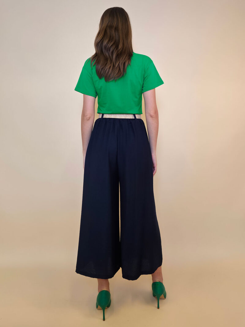 Hlače+remen 52 Cameron - dark navy - Slika 2