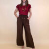 Hlače 28 Floyd - rayon UN - brown
