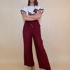 Hlače 28 Floyd - rayon UN - indian red