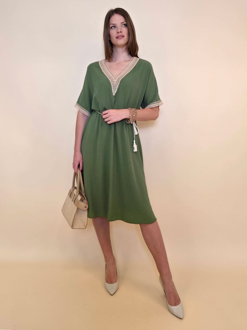 Haljina 56 Alexandria -  tesutto/lace - military