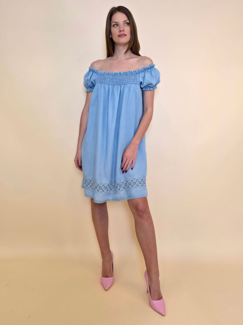 Haljina 48 Graciosa - lyocell UN jeans - l.blue