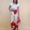 Top 32 Jena - plisse/vezice - white
