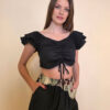 Top 32 Jena - plisse/vezice - black