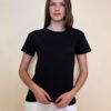 Majica 16 Mamou - cotton UN - black