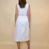 Haljina 40 Macadoo - cotton UN špagica remen - white