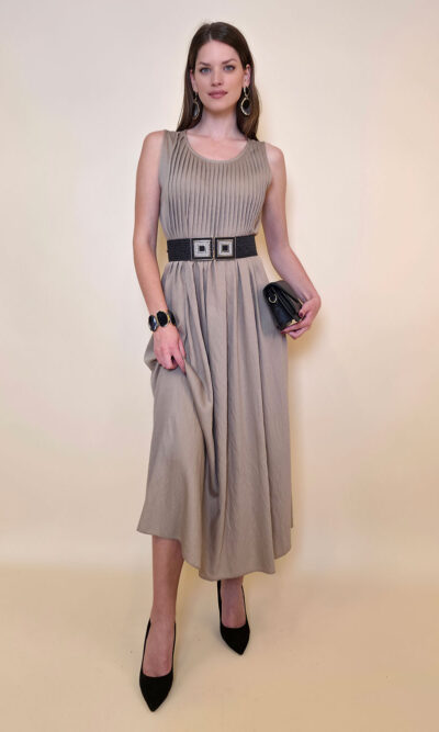 Haljina 48 Vidalia - viscose UN bizne - beige