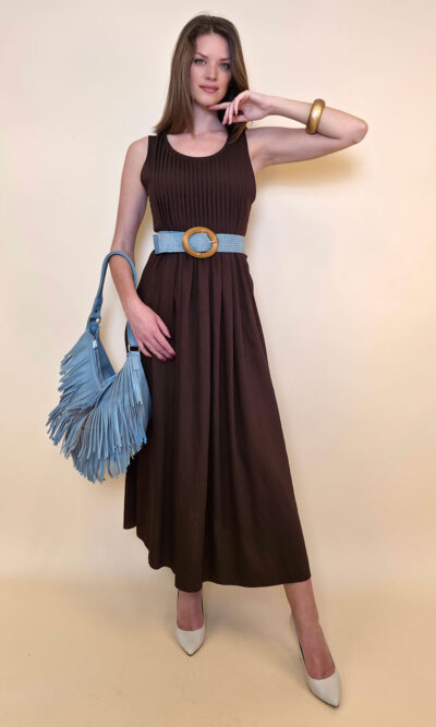 Haljina 48 Vidalia - viscose UN bizne - brown
