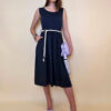Haljina 40 Macadoo - cotton UN špagica remen - navy