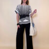 Tunika 36 Westwego - viscose print Art Deco - black