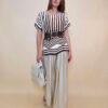 Tunika 36 Westwego - viscose print Art Deco - brown