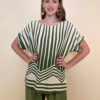 Tunika 36 Westwego - viscose print Art Deco - military