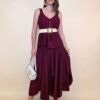 Suknja 40 New Orleans - viscose UN - india red