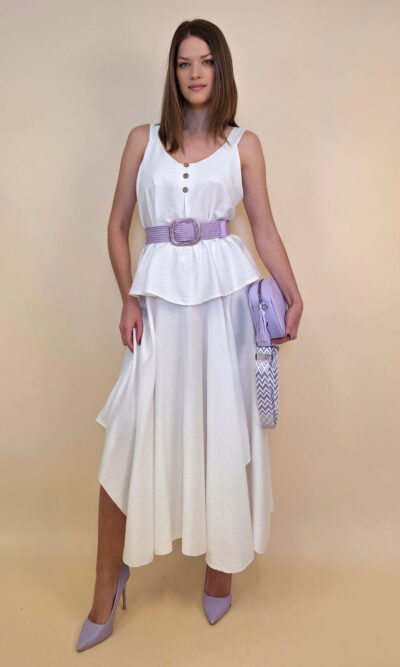 Suknja 40 New Orleans - viscose UN - white