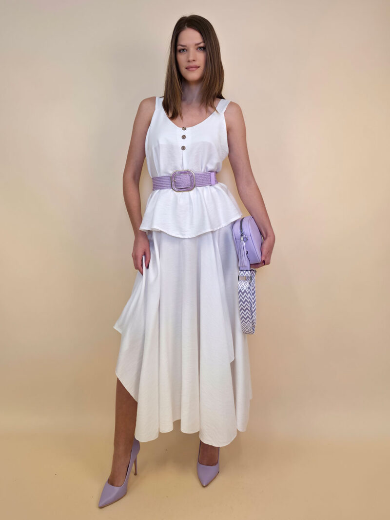 Suknja 40 New Orleans - viscose UN - white